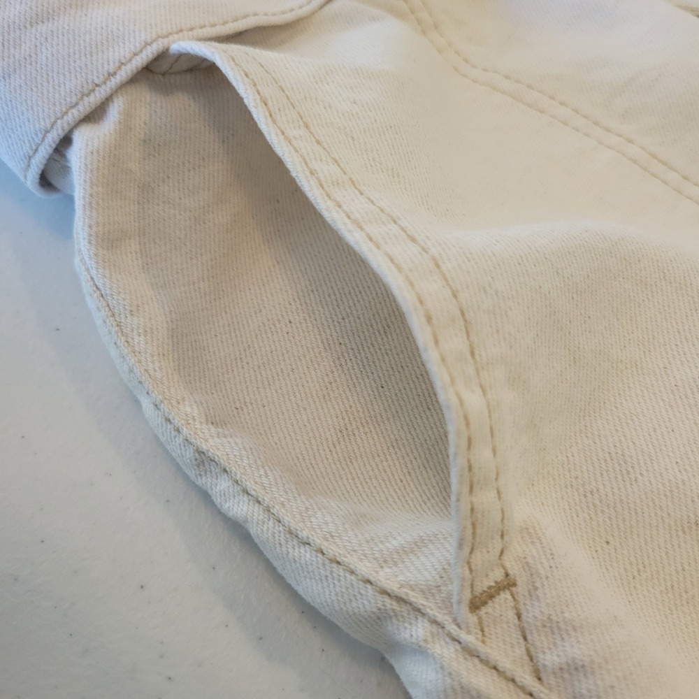 Free People Skirt Womens 2 Beige Cream Paperbag Waist Pockets Boho Belted Mini - Picture 16 of 16